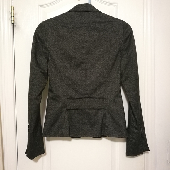 0 Suzy Shier Tweed Satin Blazer 2 Pockets - Picture 2 of 4